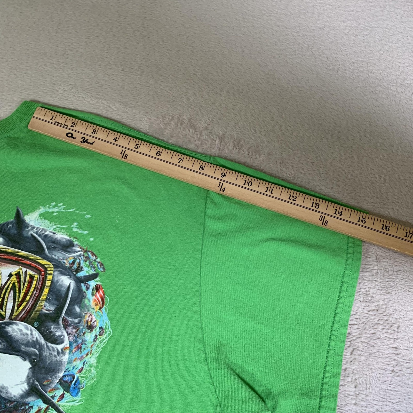 Ron Jon Surf Shop Shirt Mens XL Green Cocoa Beach Florida Ocean Dolphin Beach gallery
