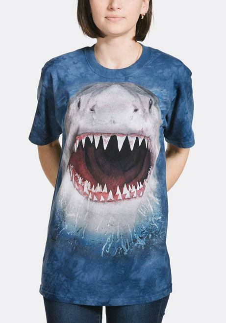 Wicked Nasty Shark Teeth Jaws Blue Aquatic Fish Tank The Mountain T-Shirt L-4X gallery