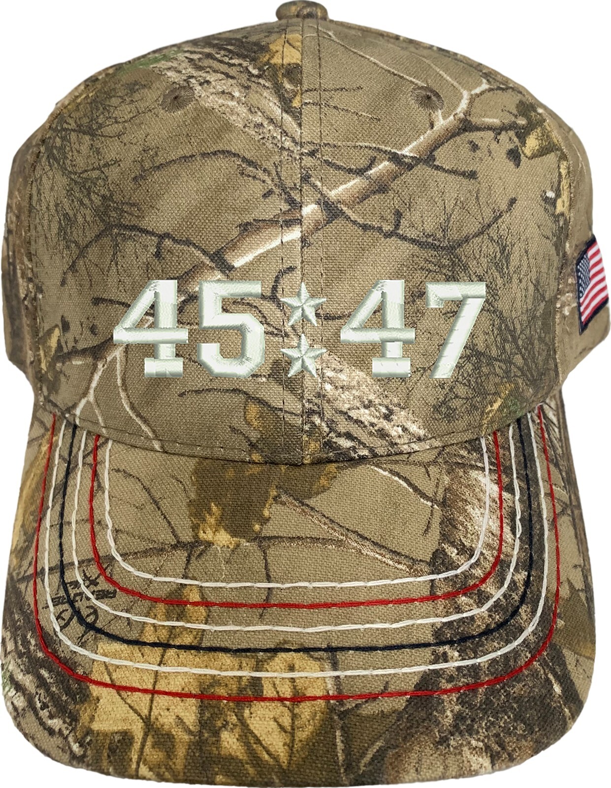 Trump Only 45/47 Embroidered Camo Structured Adjustable One Size Fits Most Hat gallery