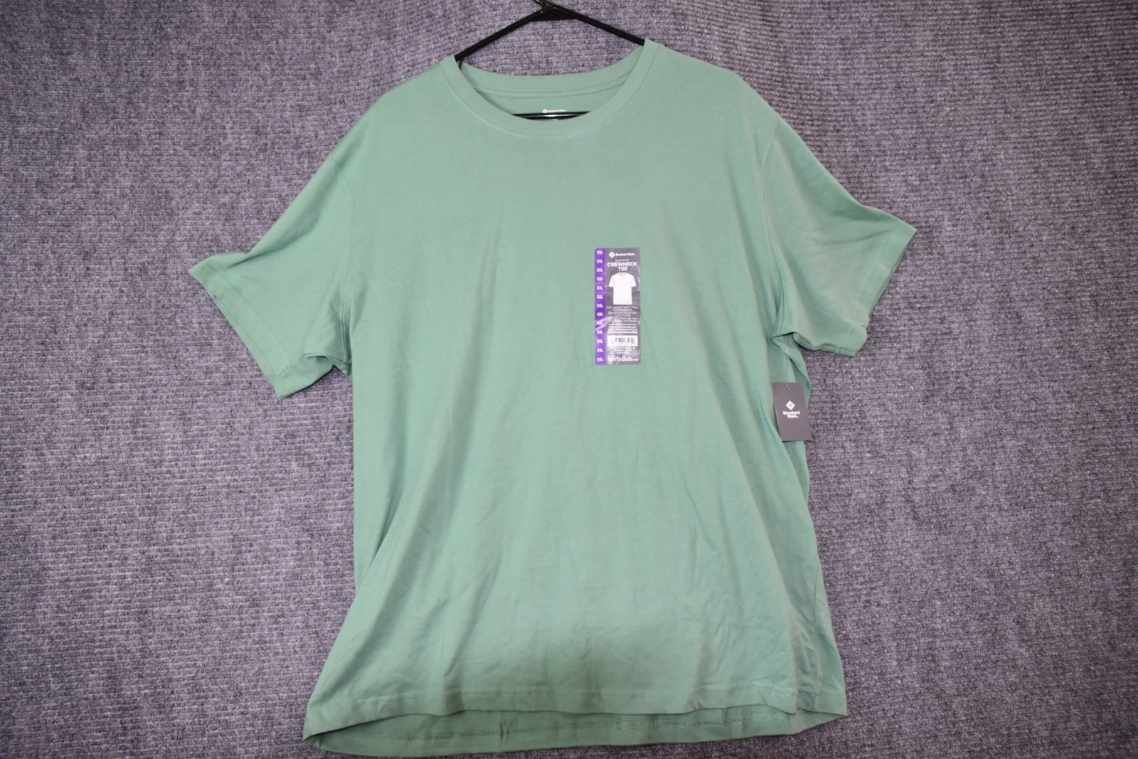 Member’s Mark Men’s Essential Crew Neck Short Sleeve Tee Green XXL (A-24)