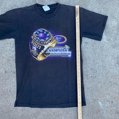 Vintage 2001 Arizona Diamondbacks World Series Champs Tee Shirt Ring Black M y2k