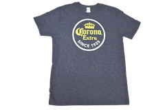 Corona Extra Mens Corona Extra Since 1925 Speckled Navy Heather Shirt New S-2XL