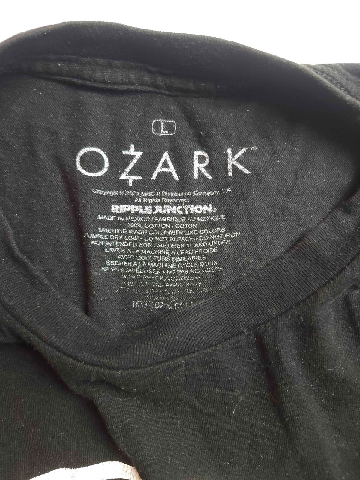 Ozark T Shirt Mens Large Black Ripple Junction Graphic Netflix Promo TV Show Tee gallery
