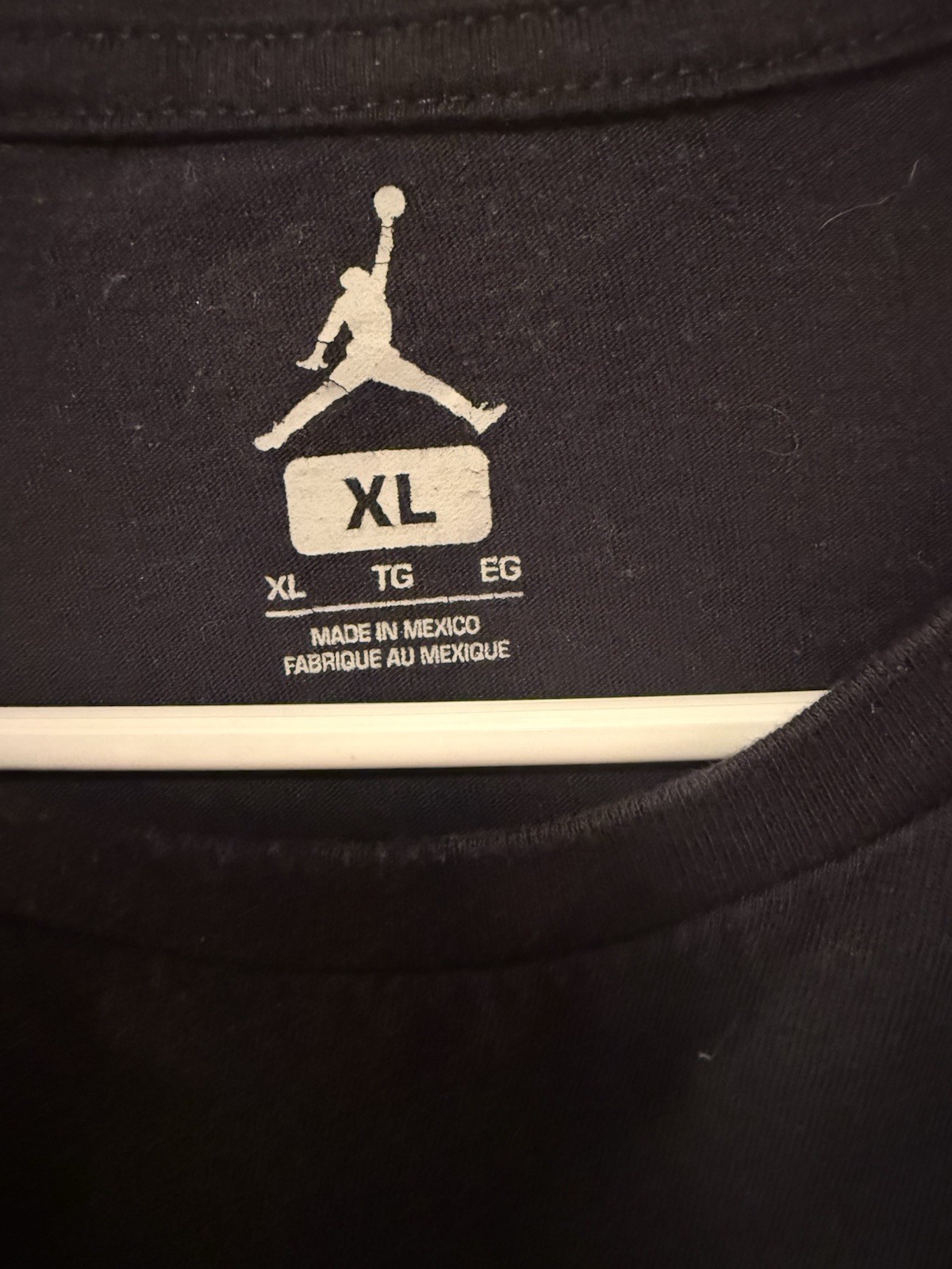 Nike Air Jordan Mens T-Shirt XL Black Gold Jumpman Gold Logo Short Sleeve Tee gallery