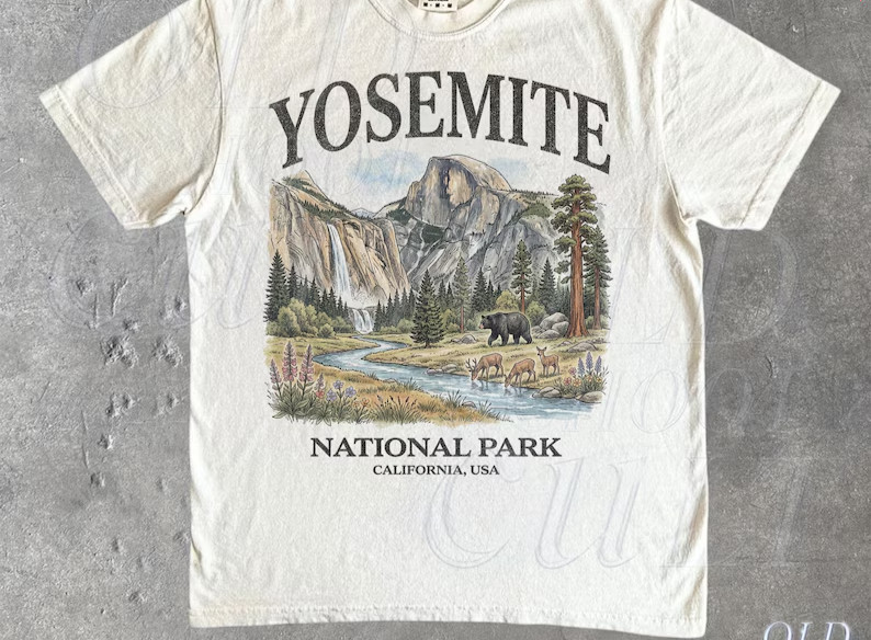 Yosemite National Park Vintage 90s Graphic T-Shirt gallery