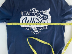 J.Crew NWT Mercantile Broken-in tattooed whale T-shirt Deep-Navy Size XS J0377