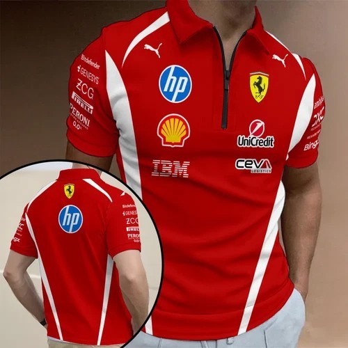 *NEW* S.Ferrari F1 Team 2026 Zip Polo Shirt – 20571
