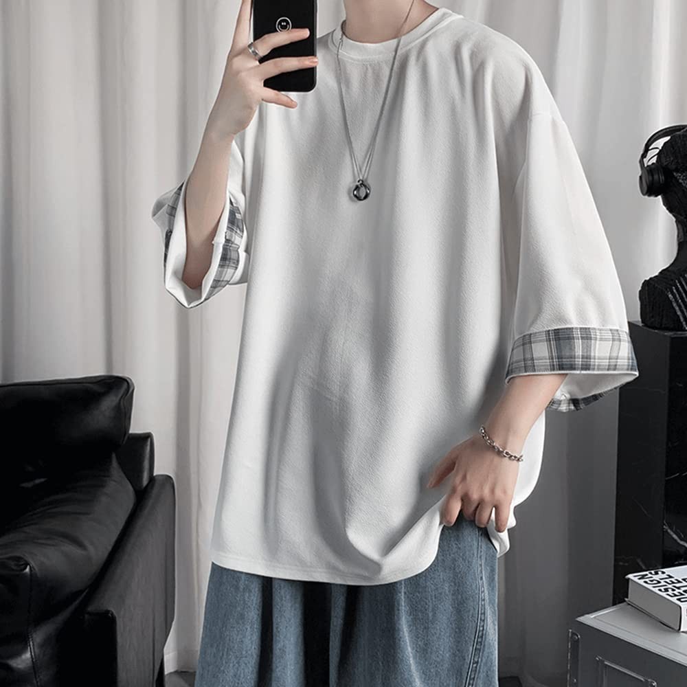 Mens Oversized 3 4 Sleeve Summer T Shirt gallery