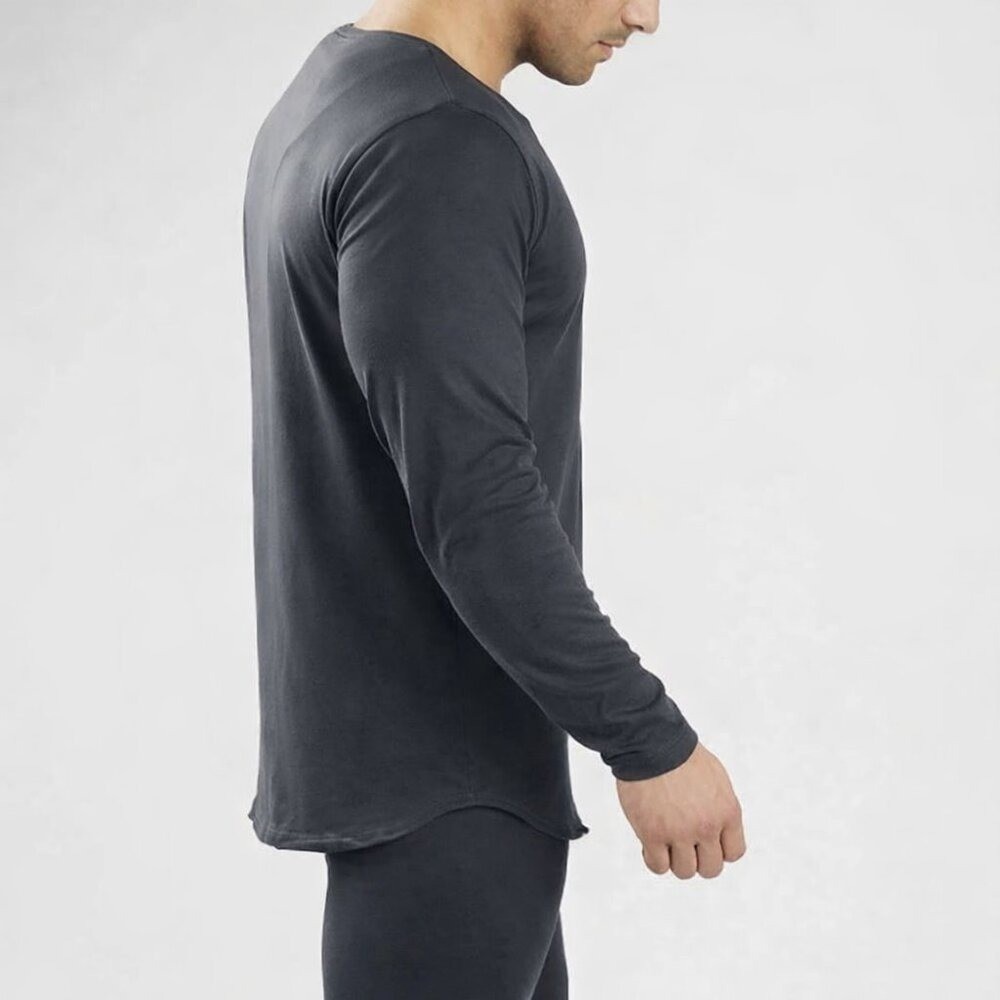 ALPHALETE Men's Gray Cotton Lifestyle Fit Active Pullover Tee Shirt SZ Large gallery