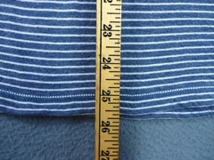 Faherty Cloud Cotton Henley Shirt Men Large Striped Blue Pima Cotton Long Sleeve