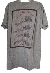 Ed Sheeran T-shirt Size Medium 2014-2015 Concert Tour Gray Graphic Tee