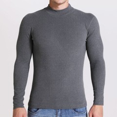 Men’s Mock Turtleneck T-Shirt Long Sleeve Warm Pullover Basic Undershirt Tops US