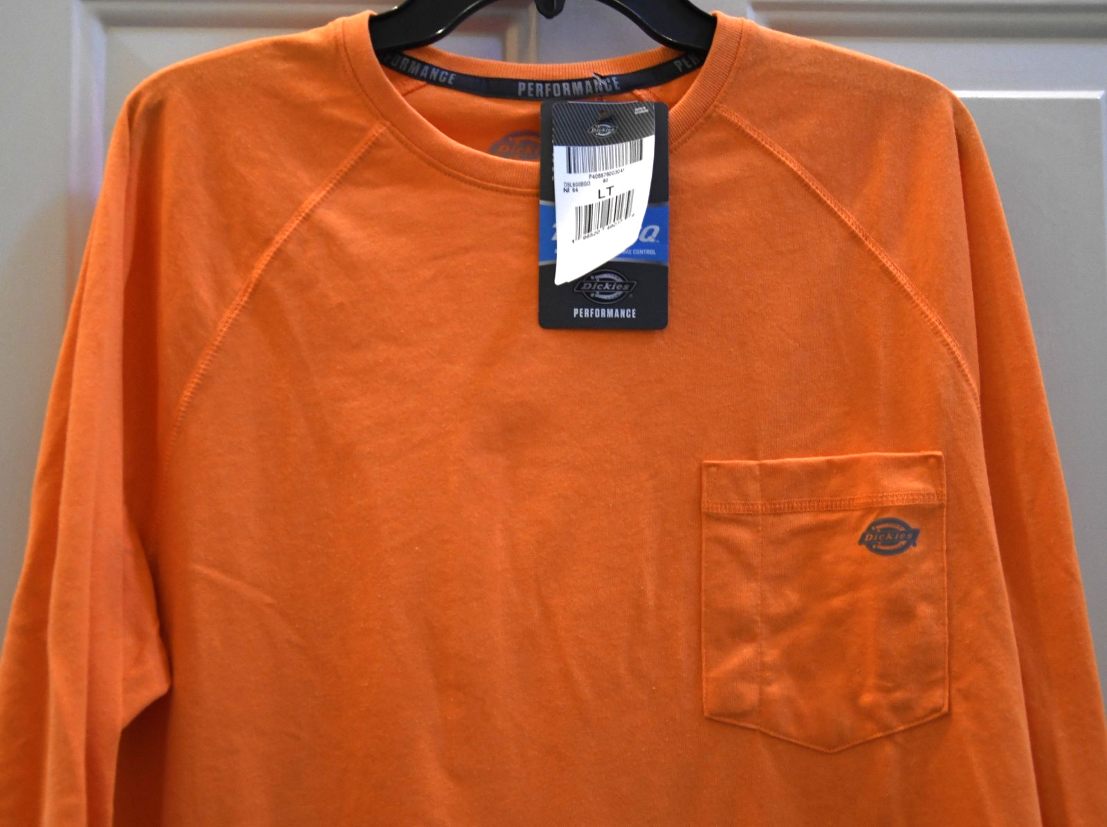 NWT Dickies Performance Cooling Temp-iQ Men's LT Large TALL Orange T-shirt gallery