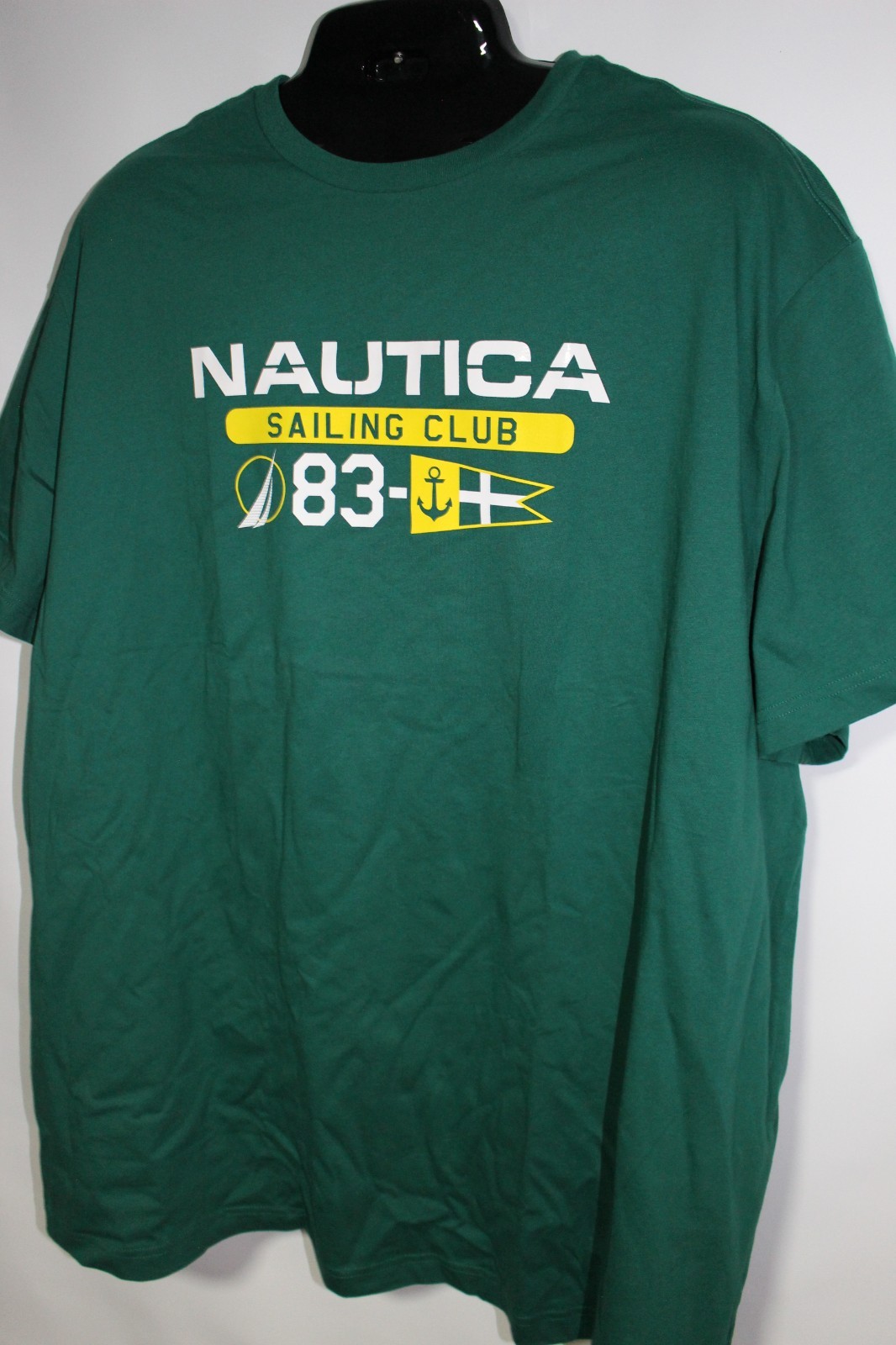 NAUTICA MEN'S S/S GREEN GRAPHIC T-SHIRT SZ: 3XLT 3XT XXXLT NWT gallery