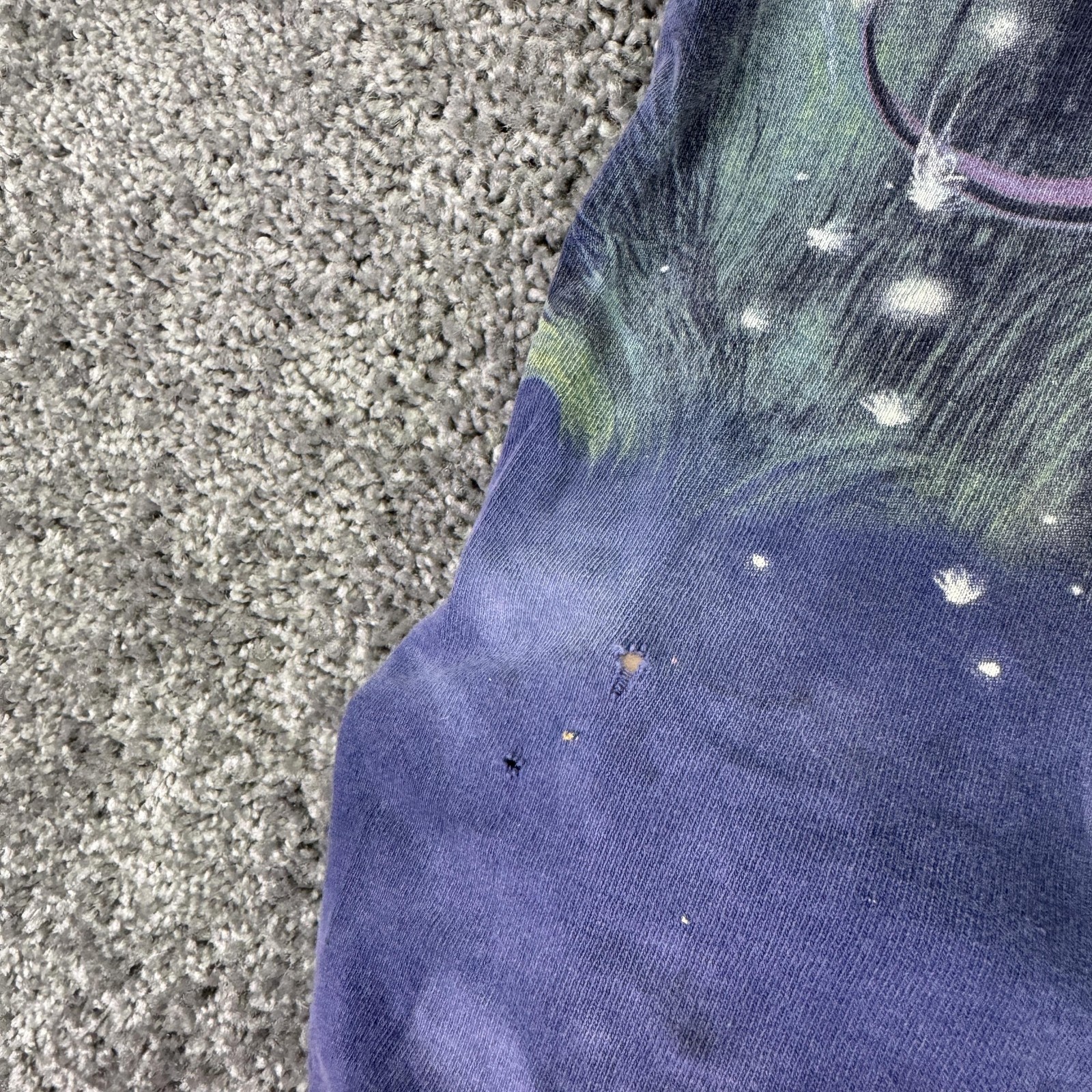 The Mountain Shirt Mens Medium Blue Fairy Moon Graphic Tee Fantasy Tie Dye gallery