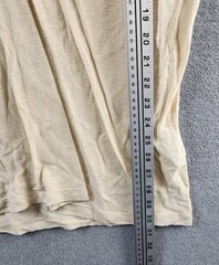 John Varvatos Linen Blend Cording Peace T-Shirts Men XL Twine Crewneck Pullover