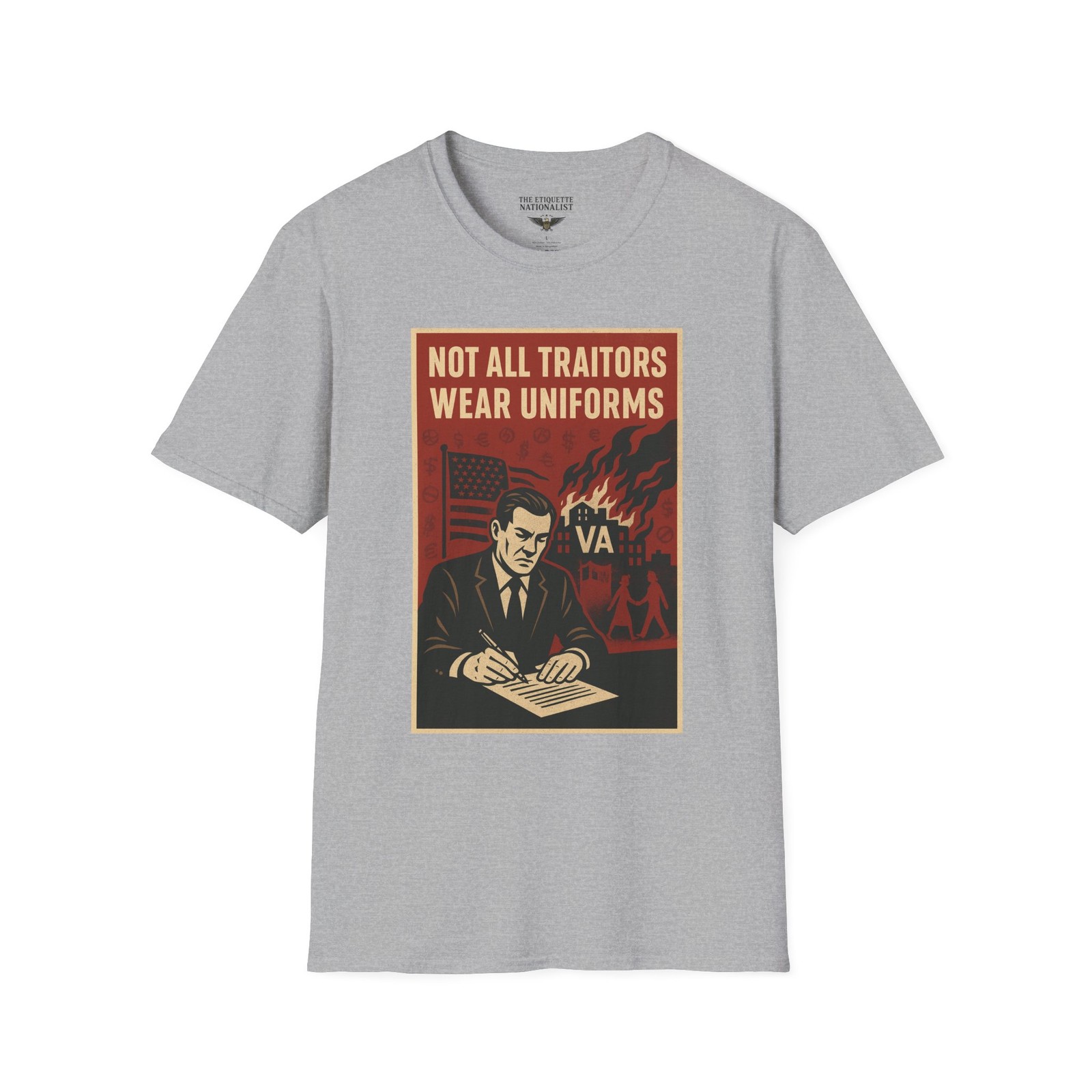 Not All Traitors Wear Uniforms Unisex Graphic Tee Foreign Wars Patriotic Apparel gallery