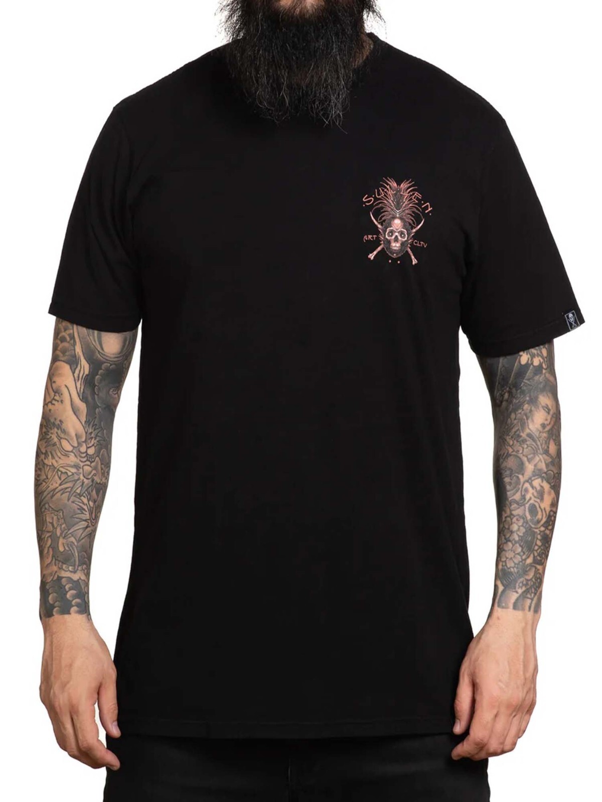 Sullen Men's Sweet Death Short Sleeve Premium T-shirt Pineapple Skull Tattoo Tee gallery