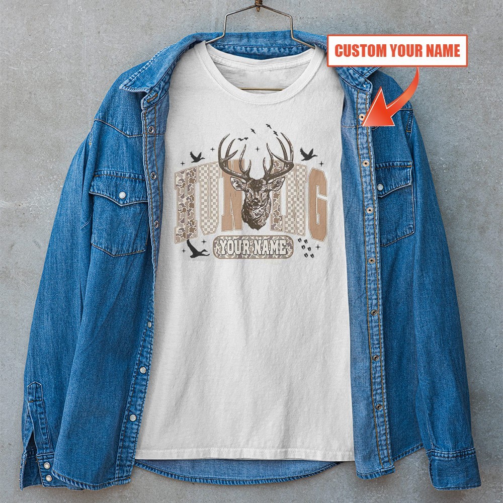 Custom Name Deer Hunting Season Unisex T-shirt | Father's Day Hunting Gifts gallery