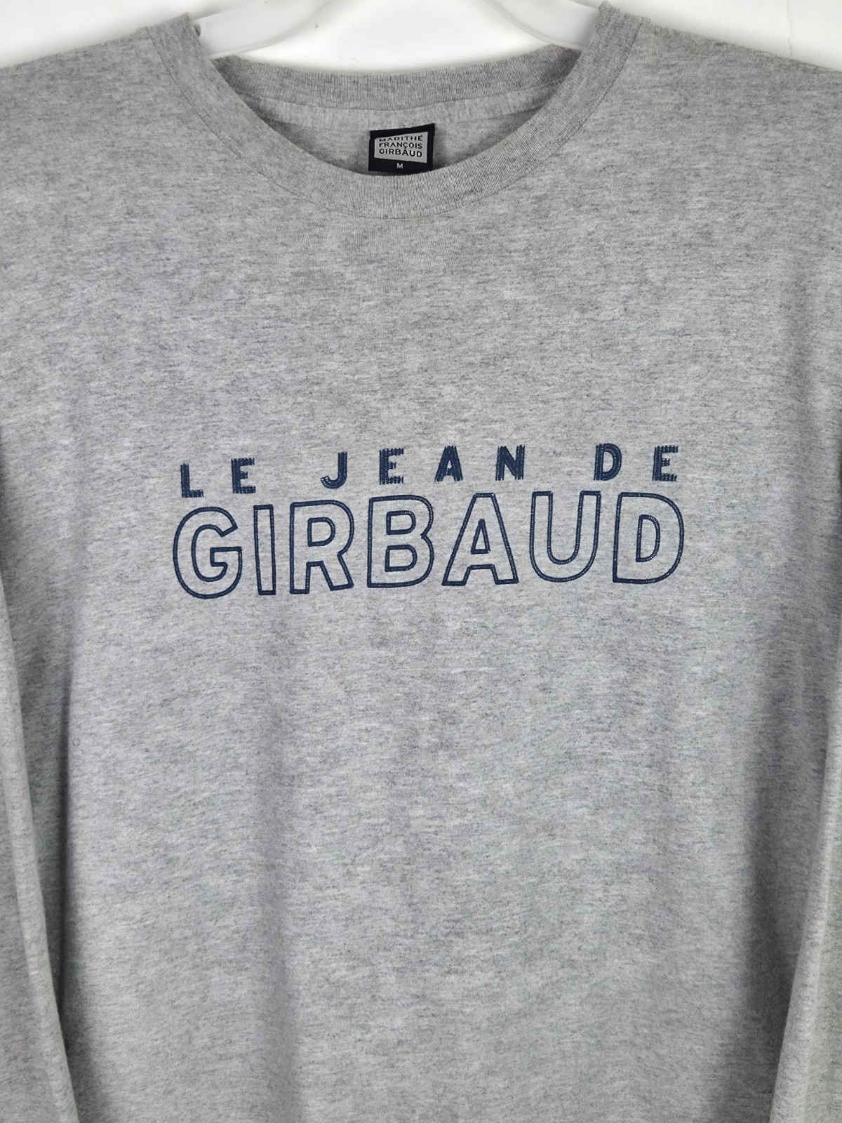 Vtg Marithe Francois Girbaud T-Shirt Men Medium Gray Long Sleeve Crew Neck gallery