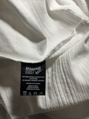 William Rast Men’s White Solid Crew Neck Short Sleeve Shirt Size Large
