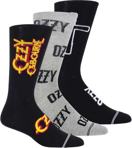 Ozzy Osbourne - Perri's - Ozzy Osbourne - Volume - Crew Socks (3 Pack) [New ] So gallery