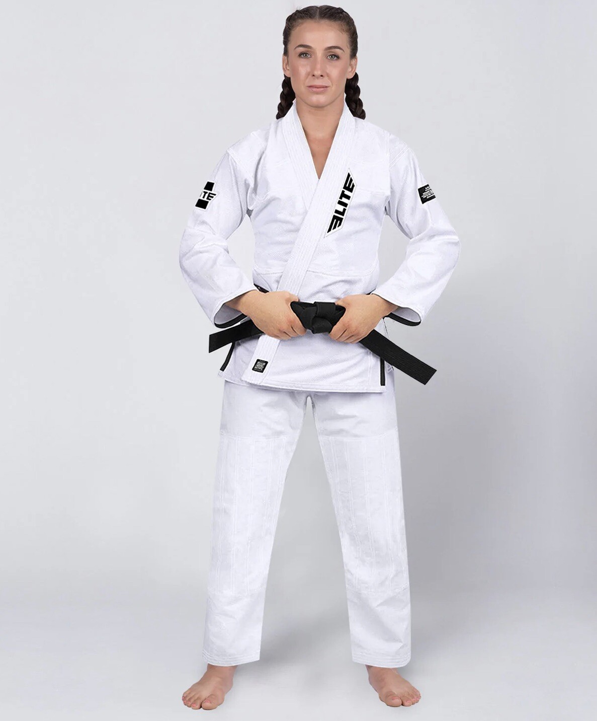 Elite ET1000 White Gi, Pants & Belt Size F2 Jiu-Jitsu