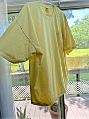 Comfort Colors Yellow Pocket Tee Unisex Short Sleeve Heavyweight T-shirt 3XL