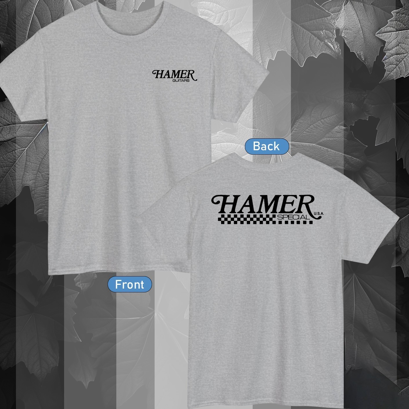 Hamer Guitar Logo Active T-Shirt Color Black/Red/Navy/Blue/White/Grey S-5XL gallery