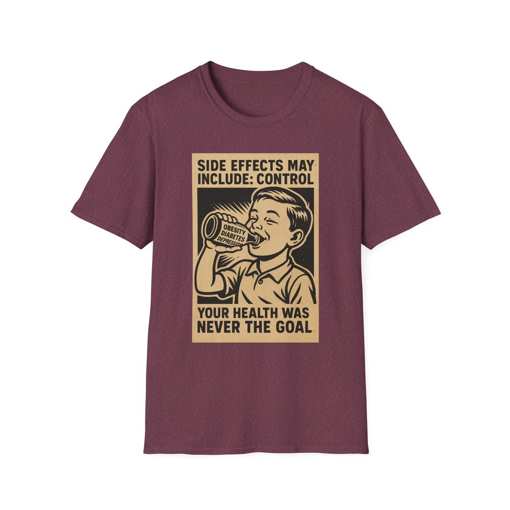 Side Effects May Include Control Shirt, Anti big pharma shirts, Red Pill Tee