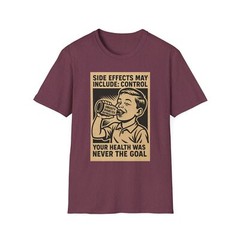 Side Effects May Include Control Shirt, Anti big pharma shirts, Red Pill Tee