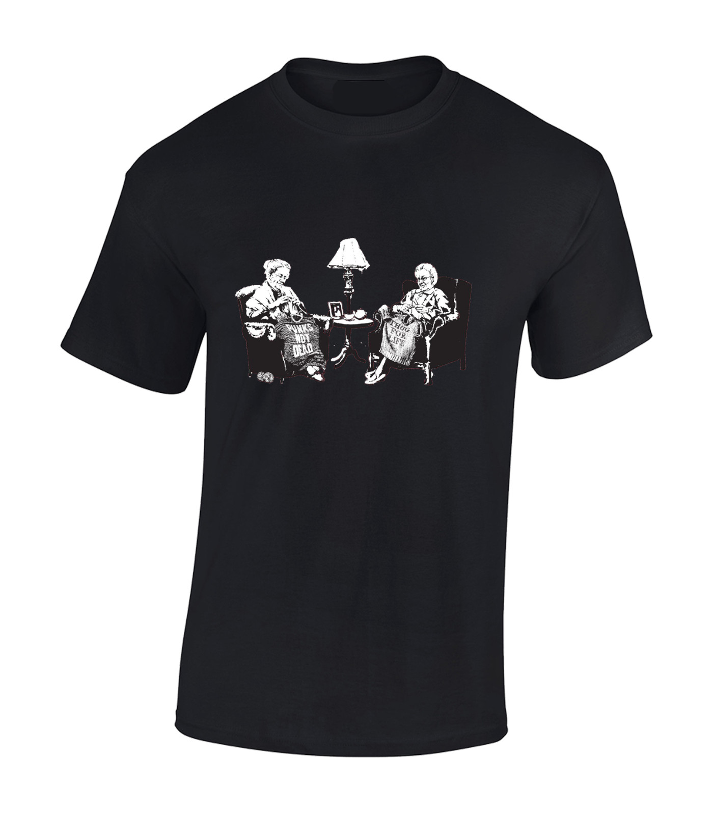 PUNK GRANNY BANKSY MENS T SHIRT MUSIC CLASSIC 80'S 90S RETRO DJ FUNNY TOP gallery