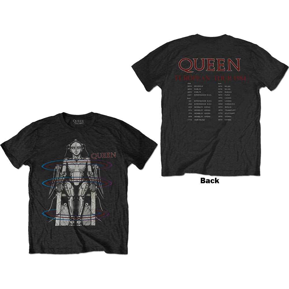 Queen European Tour 1984 T-Shirt Black New gallery