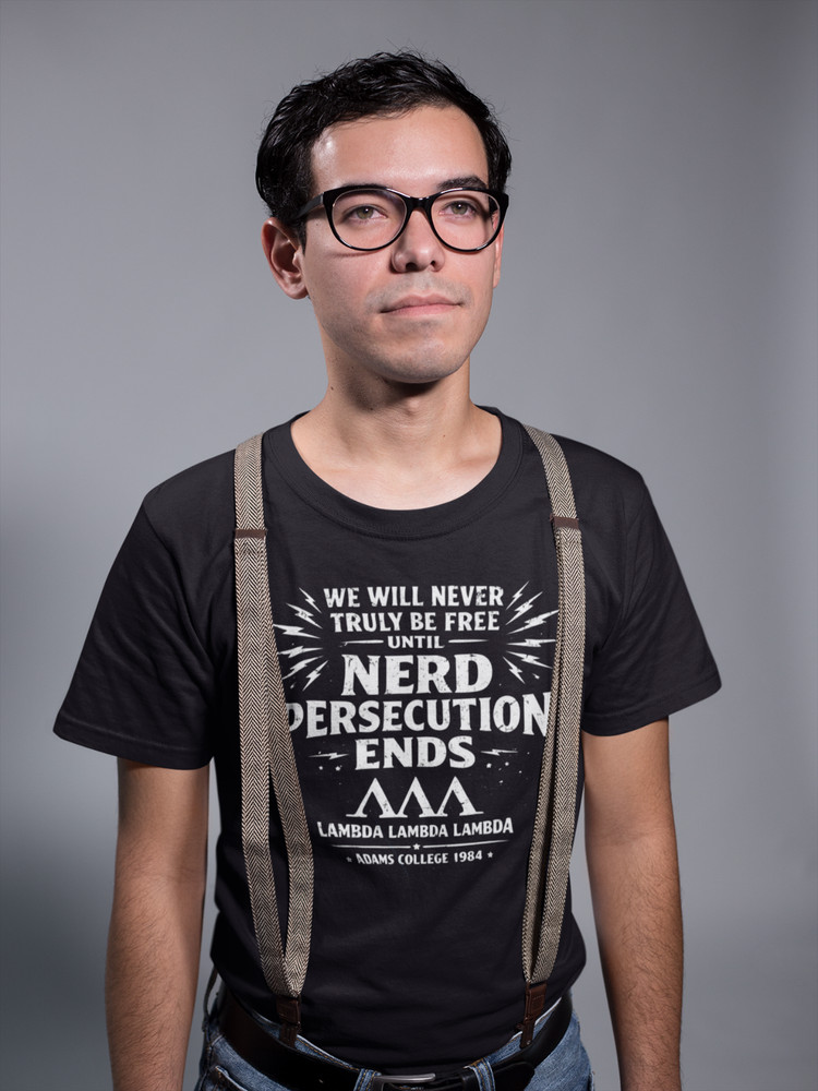 Nerd Persecution – Tri Lambda Revenge of the Nerds movie geek 80s Sm-5x T-shirt