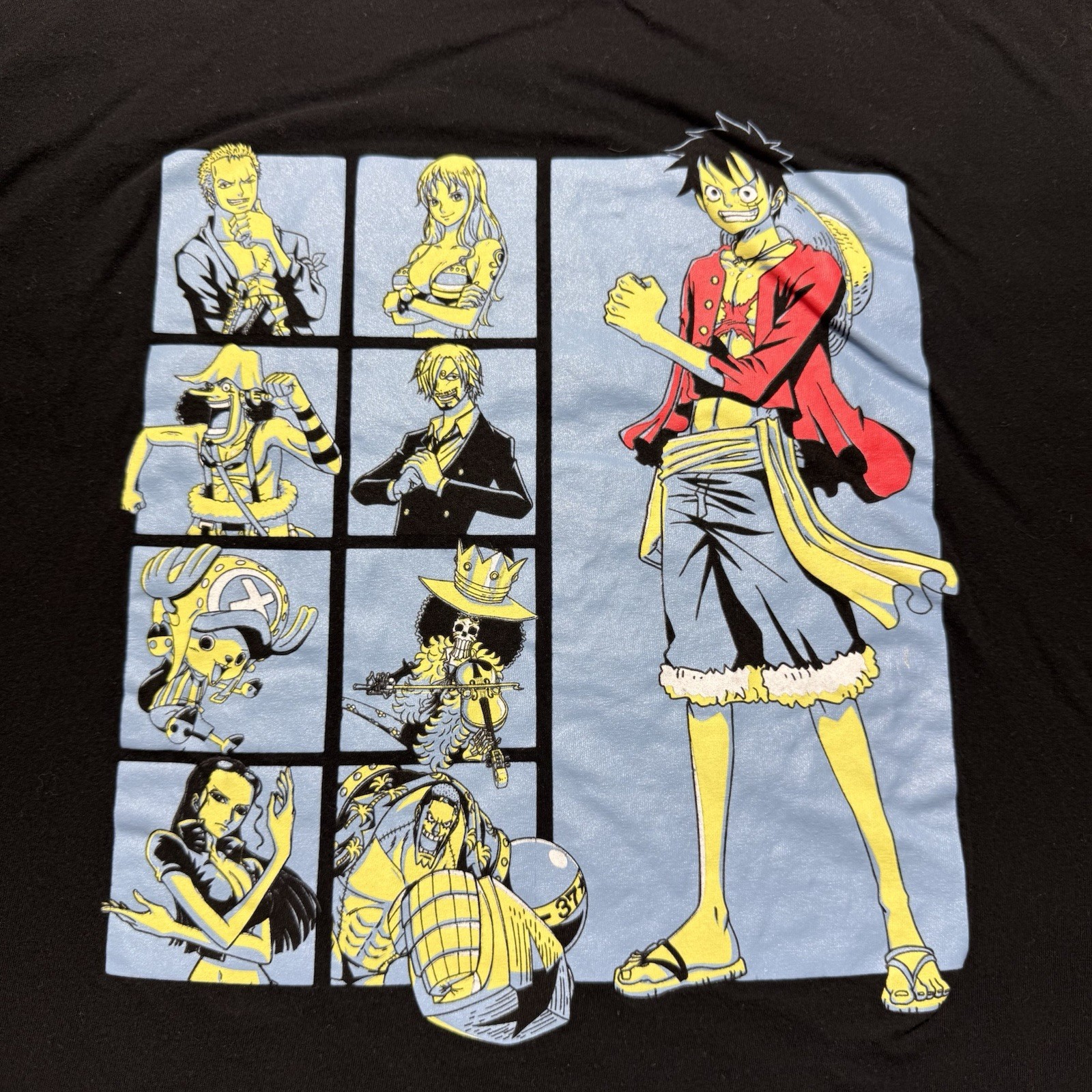 One Piece Monkey Luffy Straw Hat Crew Anime Manga Graphic Shirt Size Large gallery