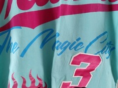 Men’s Eternity BC / AD Miami the Magic City Dade Co Blue Turquoise T Shirt Sz XL