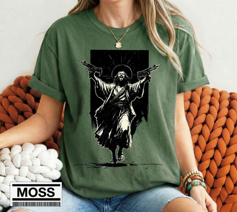 Uzi Jesus Shirt Dungeon Crawler Carl Princess Donut Badass Gift For Him gallery