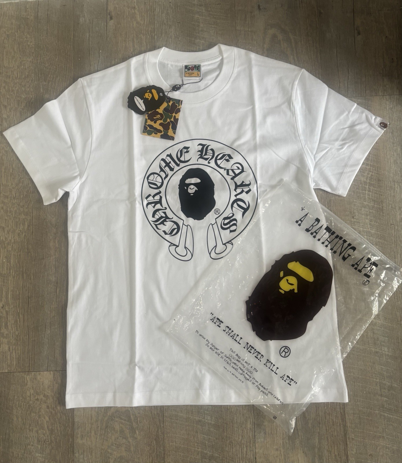 A Bathing Ape Bape T-Shirt Sesame Street Size L 100 Cotton gallery