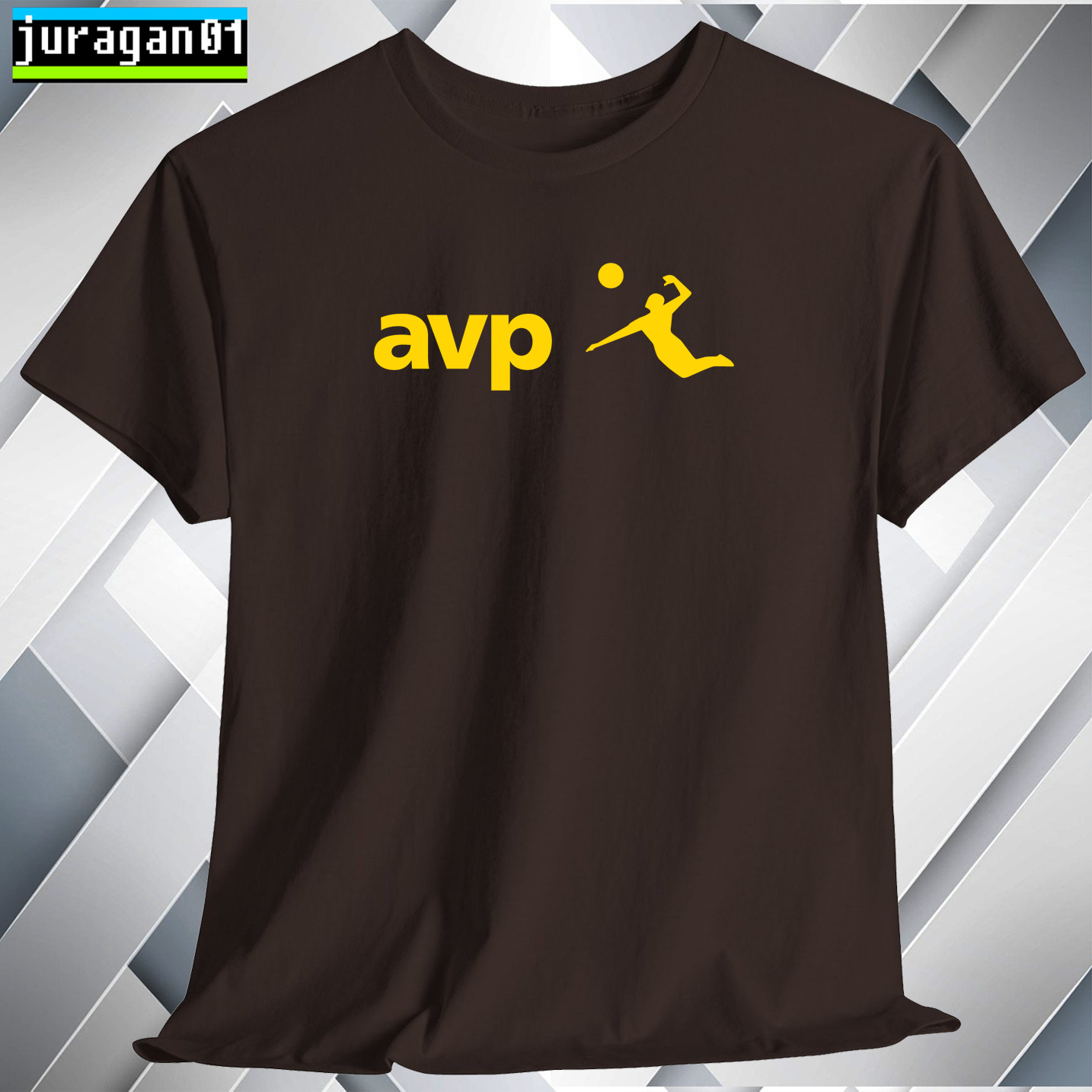 AVP Beach Volleyball Shirt Black Navy White Grey Red Orange Choco Size S to 5XL gallery