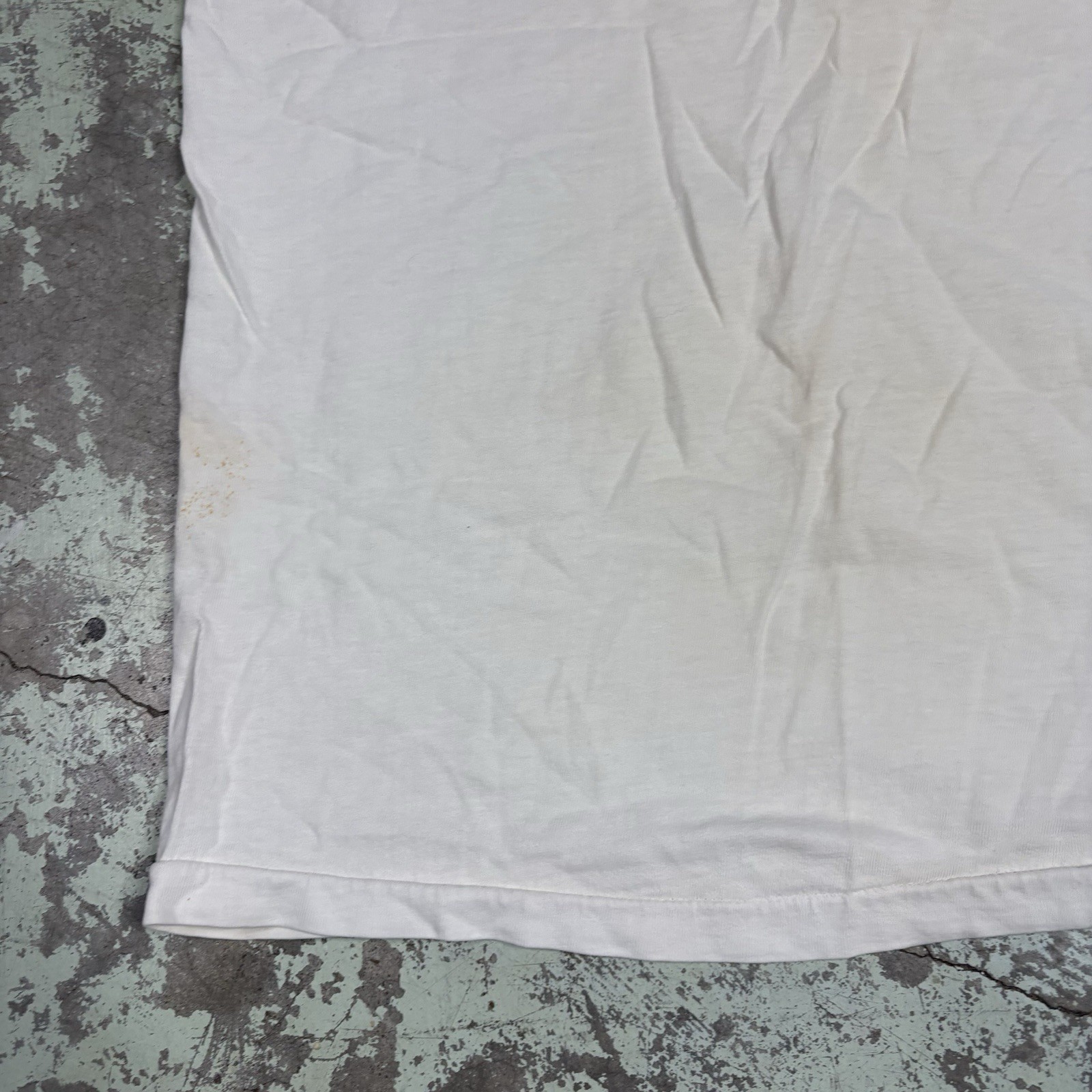 Vintage 70s Jcpenny Blank White Shirt Towncraft Polycotton Single Stitch Size M gallery