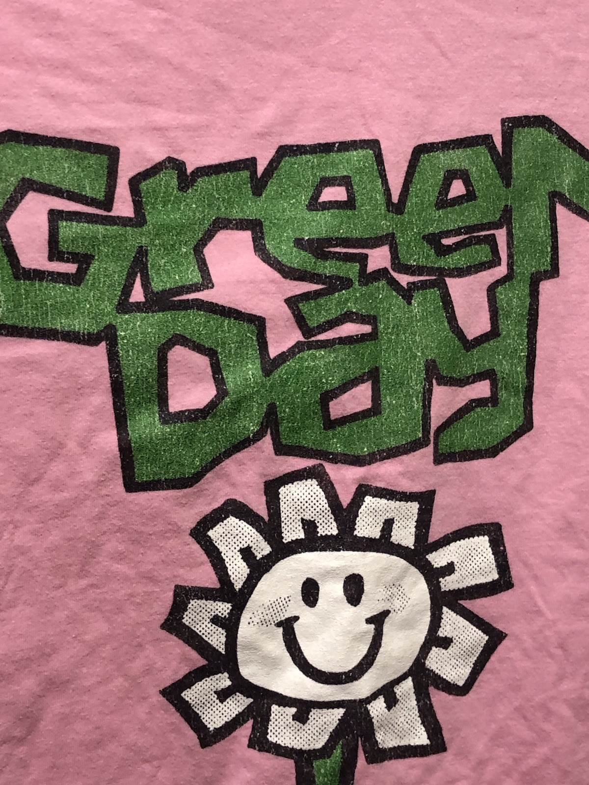 RARE Pink Green Day Official Merchandise Festival Pullover Men's M Shirt Punk gallery