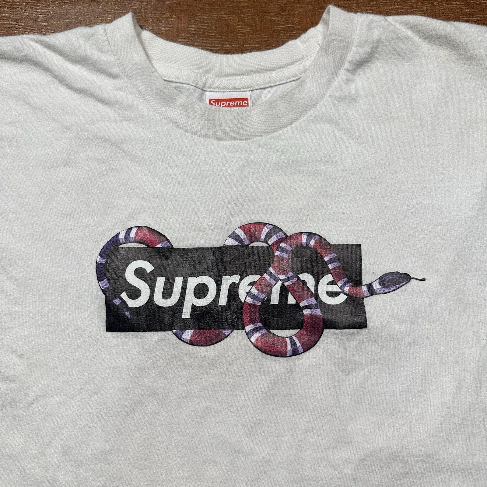 Supreme King Snake T Shirt Mens L White Rare Limited Edition Designer Streetwear gallery