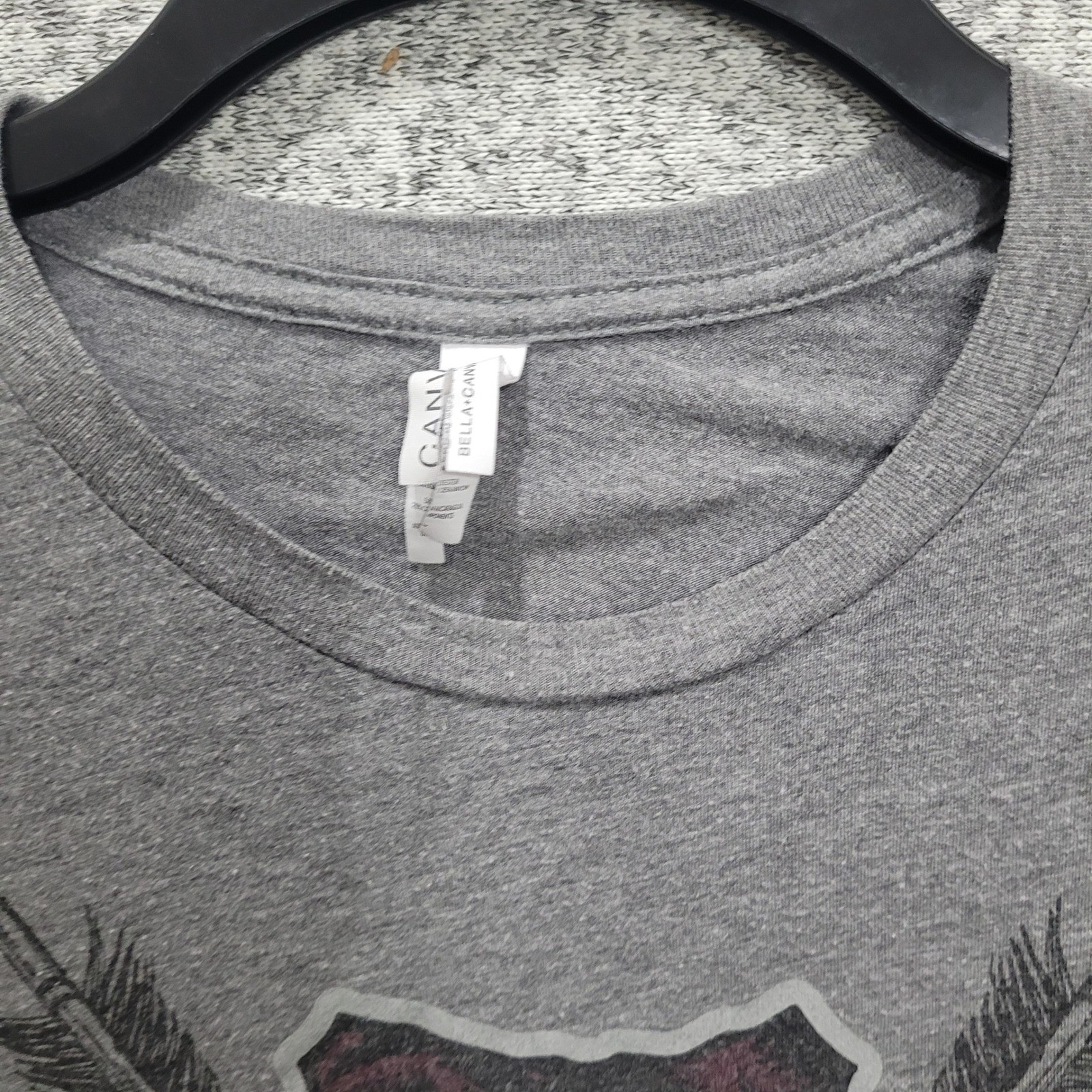 Texas AM Bella Canvas Grey T-Shirt My Rock Salvation Psalm 62:6 Aggies Mens L gallery