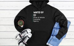 Wanted by DVLA Driver Vehicle Cool Men Women Unisex T Shirt Hoodie Baseball 3799
