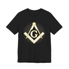 Masonic Square and Compass T-Shirt – Freemasonry Symbol Graphic Tee