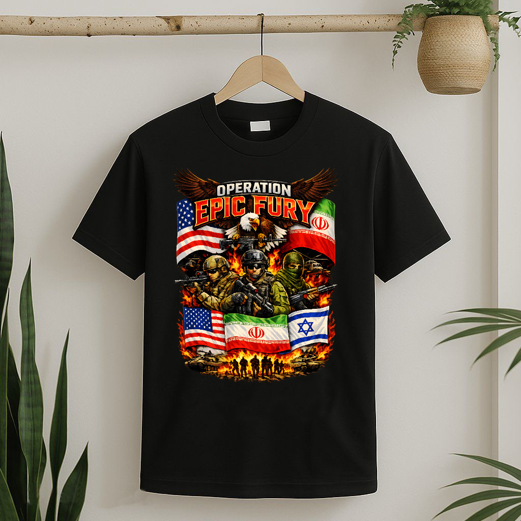 Operation Epic Fury America Iran And Israel T-Shirt Unisex gallery