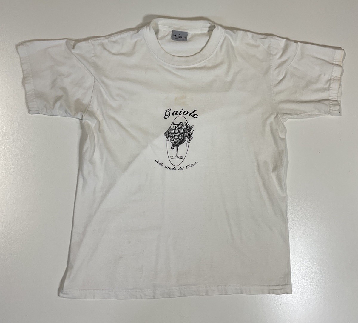 Vintage Gaiole Chianti T Shirt Sz M/L Italy Tourist Wine Grapes Y2K gallery