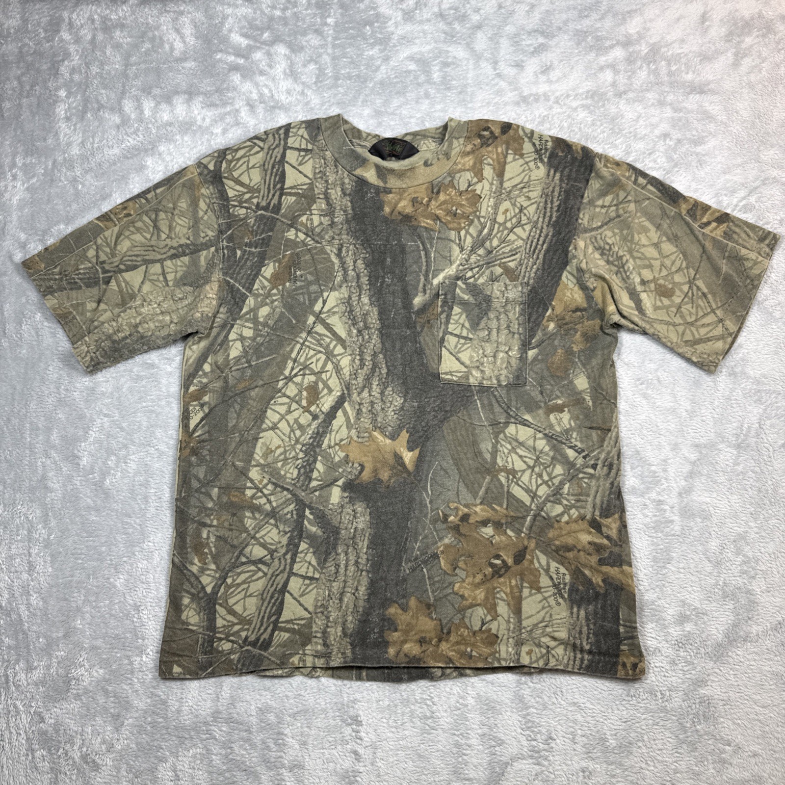 Vintage Liberty Camo Shirt Men Large Realtree Hardwood Pocket Single Stitch gallery