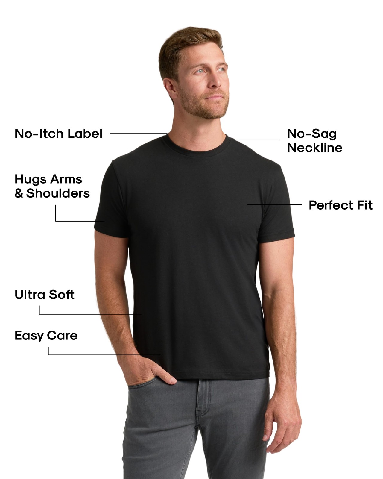 True Classic Mens T-Shirts – Short Sleeve Crew Neck T Shirts for Man, Cotton gallery