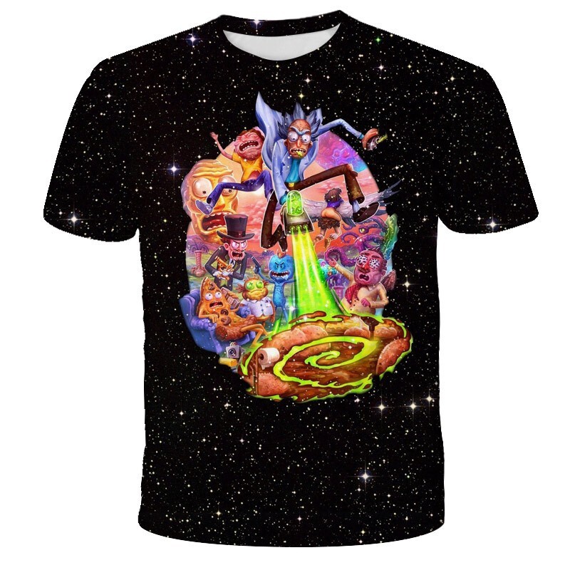 Funny Rick & Morty T-Shirt Double-Sided Unisex Adult Size Large Medium Small gallery